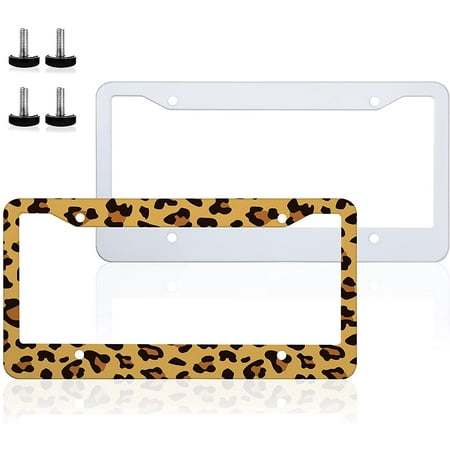 2 Pieces Sublimation License Plate Frame Sublimation Aluminum Car Tag Frame Sublimation Blank License Plate Cover Automotive Car Plate Bracket Holder Heat Thermal Transfer Sheet for Custom Design Work 2 Pieces Sublimation License Plate Frame Sublimation Aluminum Car Tag Frame Sublimation Blank License Plate Cover Automotive Car Plate Bracket Holder Heat Thermal Transfer Sheet for Custom Design Work